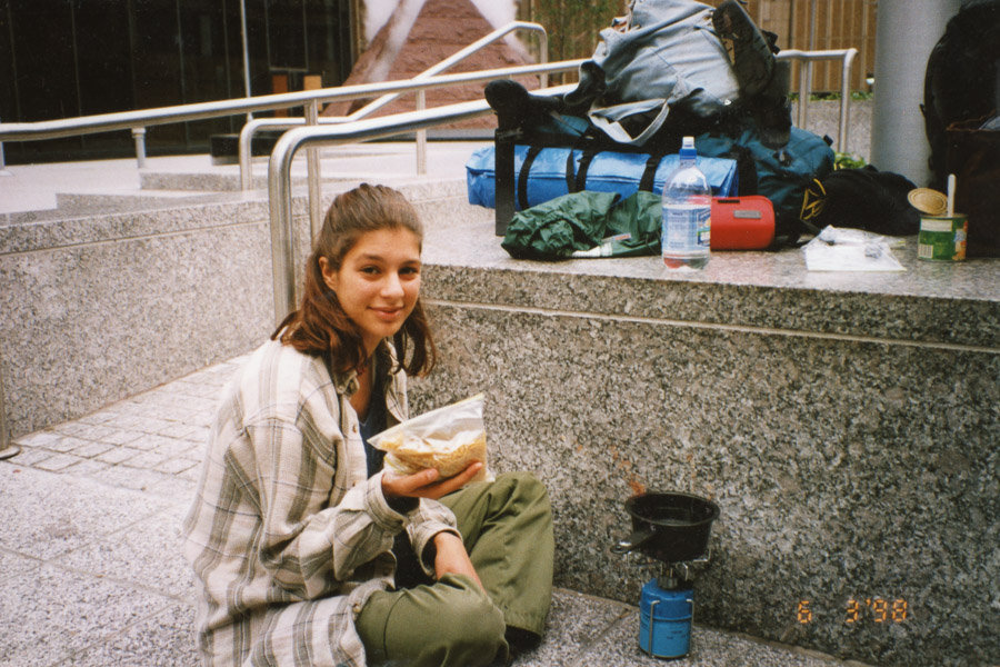 Lunch time on the street in New York